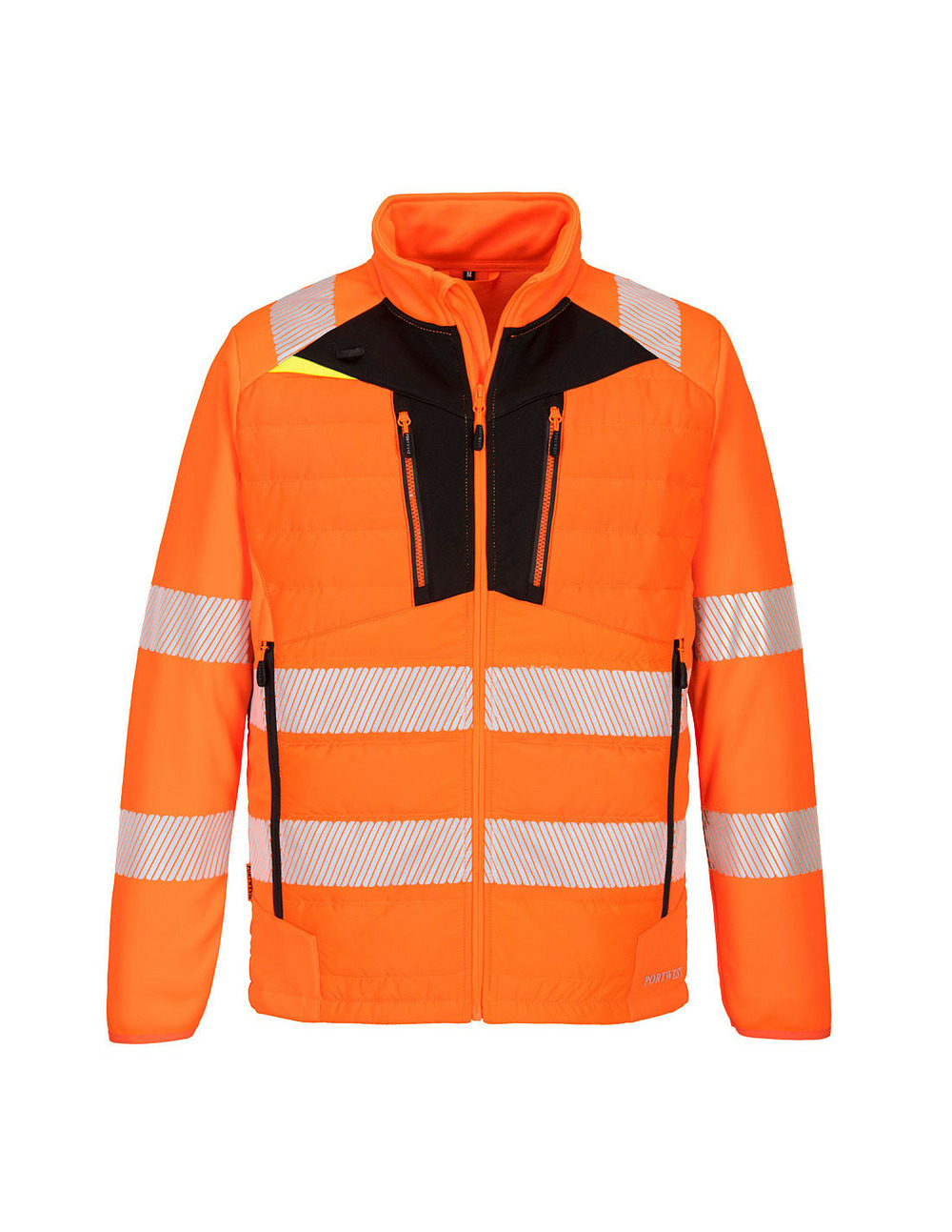 Veste hybride haute visibilité dx4 couleur : orange/noir taille l - portwest