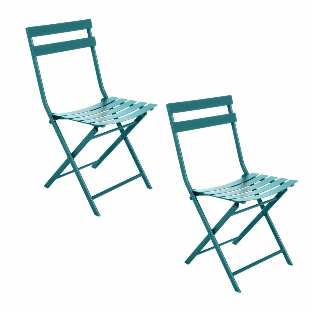 Lot de 2 chaises de jardin pliables en métal greensboro
