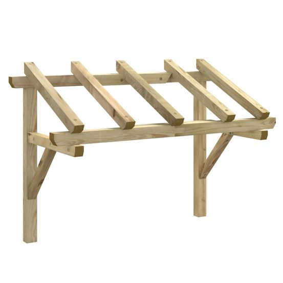 Auvent de porte 150x100x160 cm Bois de