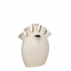 Mica decorations vase saul - 26x14x30.5 cm - céramique - crème