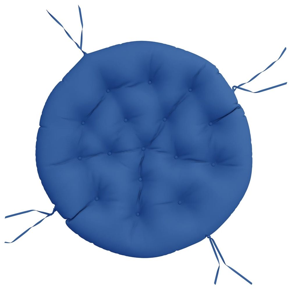 Coussin rond bleu royal ø 100 x11 cm tissu oxford