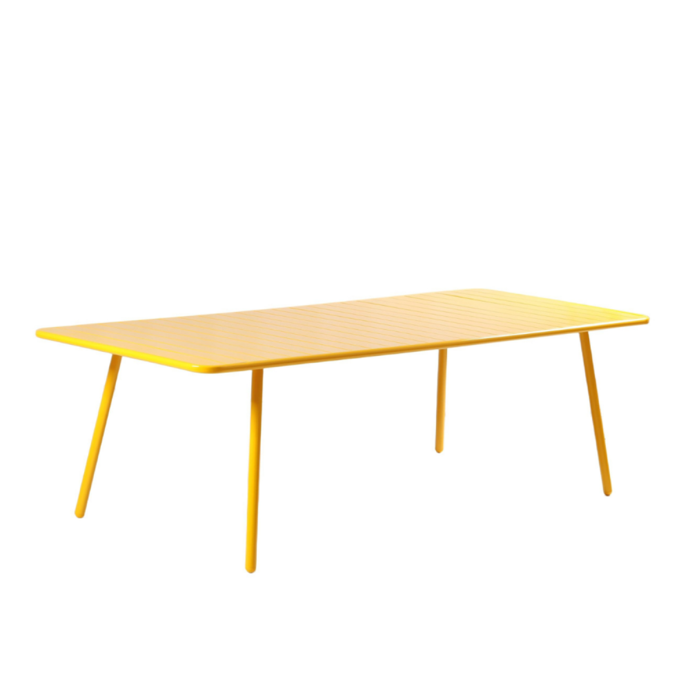 Table de jardin 10-12 places 234cm jaune bergame