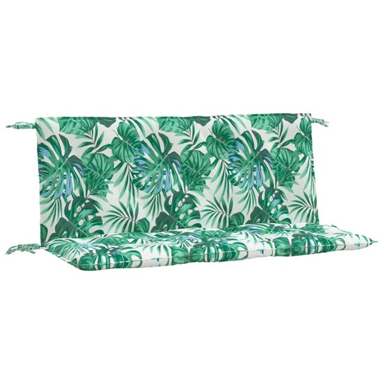 Coussins de banc de jardin lot de 2 motif de feuilles