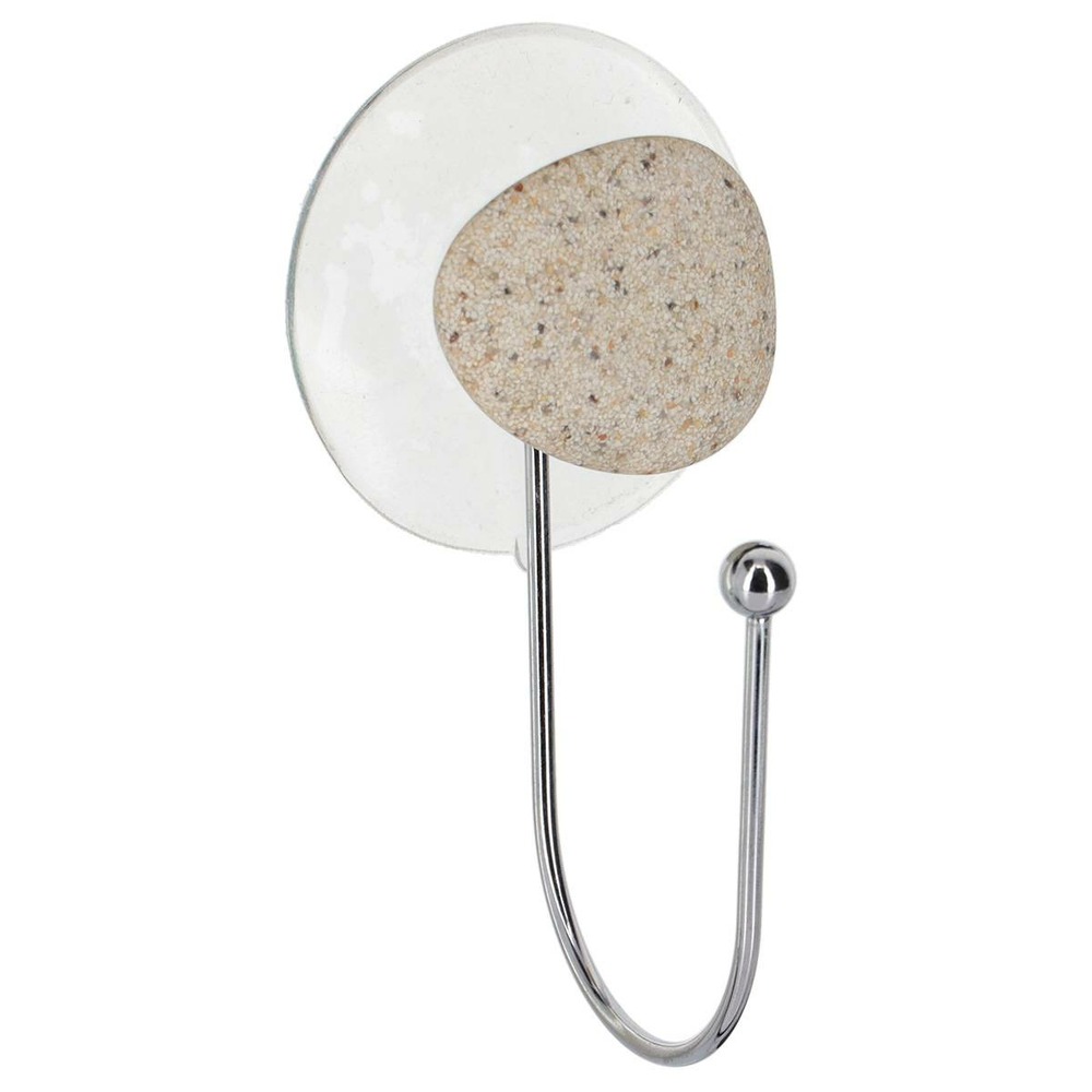 Crochet metal sur ventouse/1 deco - galet