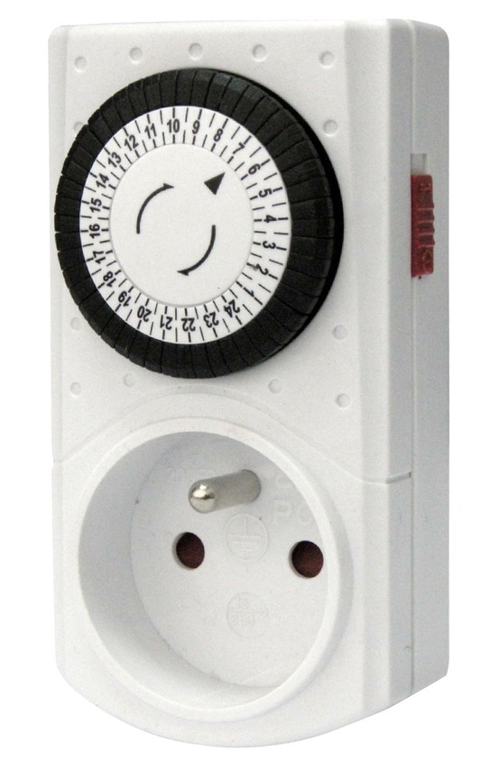 Mini programmateur mecanique journalier - 30 min - 48 programmes