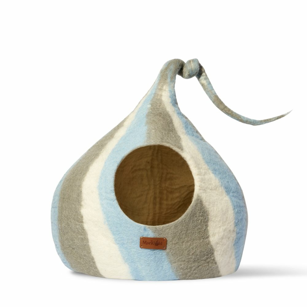 Niche pour chat en feutre de laine – wave