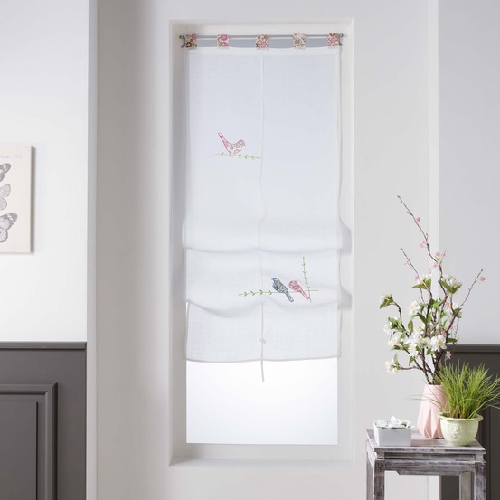 Store voilage liberty birds 60 x 150 cm