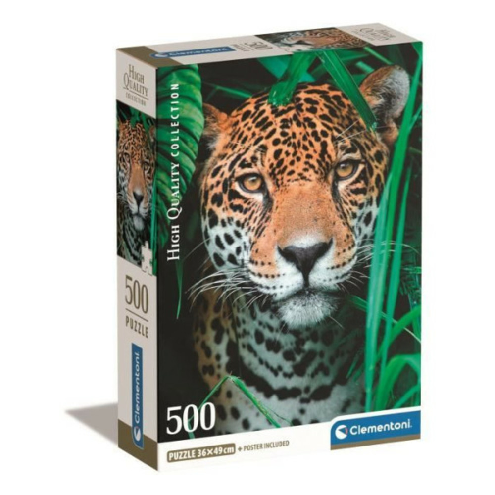 Clementoni - compact 500 pieces - jaguar in the jungle