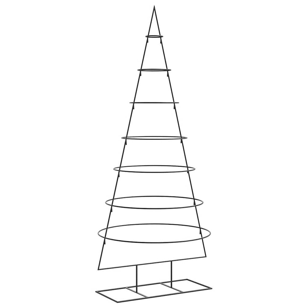Arbre de noël en métal pour décoration noir 180 cm