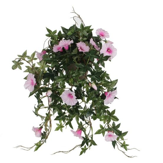 Mica decorations plante artificielle pétunia - h25 cm - rose