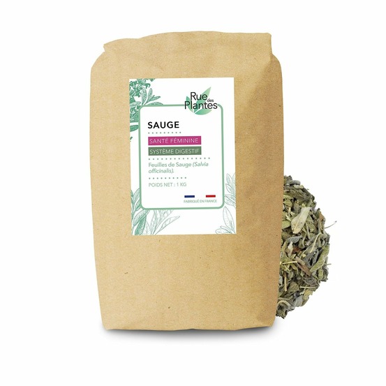 Sauge feuilles coupées tisane 1000g