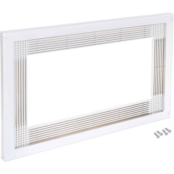 Cadre micro-ondes à encastrer blanc