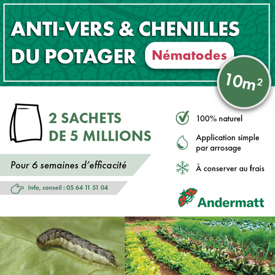 Nématodes mix pour potager (2x 5 millions)