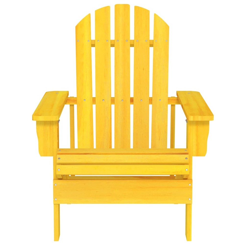 Chaise de jardin adirondack bois de sapin massif jaune