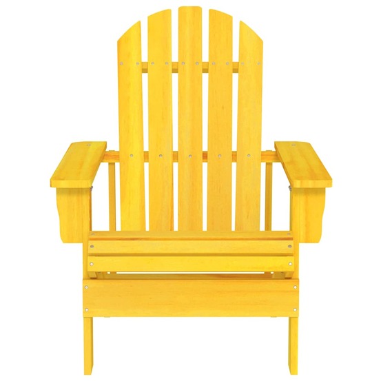 Chaise de jardin adirondack bois de sapin massif jaune