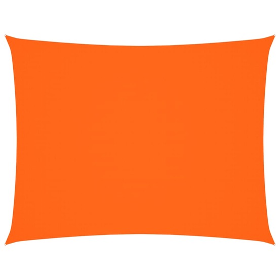 Voile de parasol tissu oxford rectangulaire 6x8 m orange