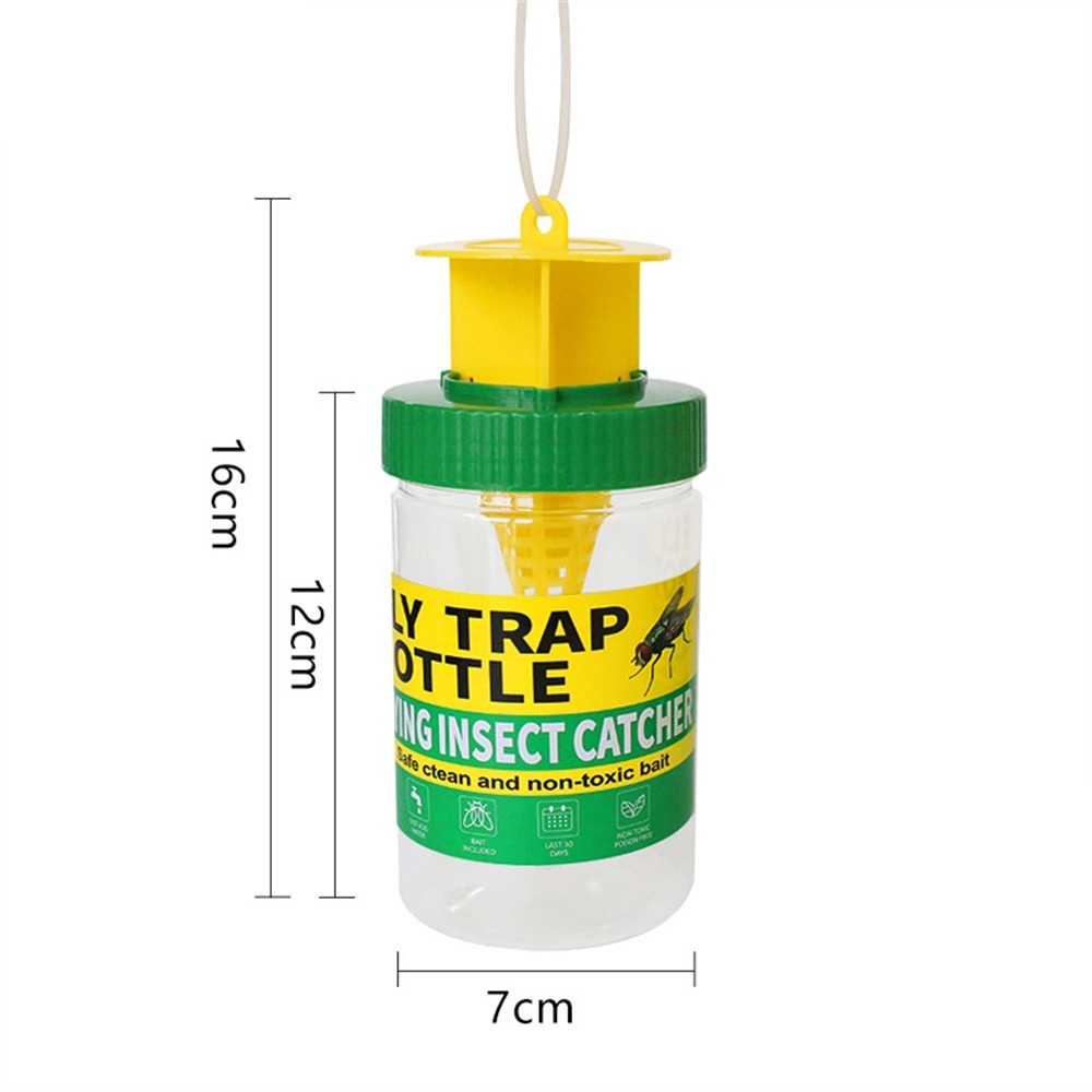 Piège à mouches - professionnel -, translucide/jaune - petit