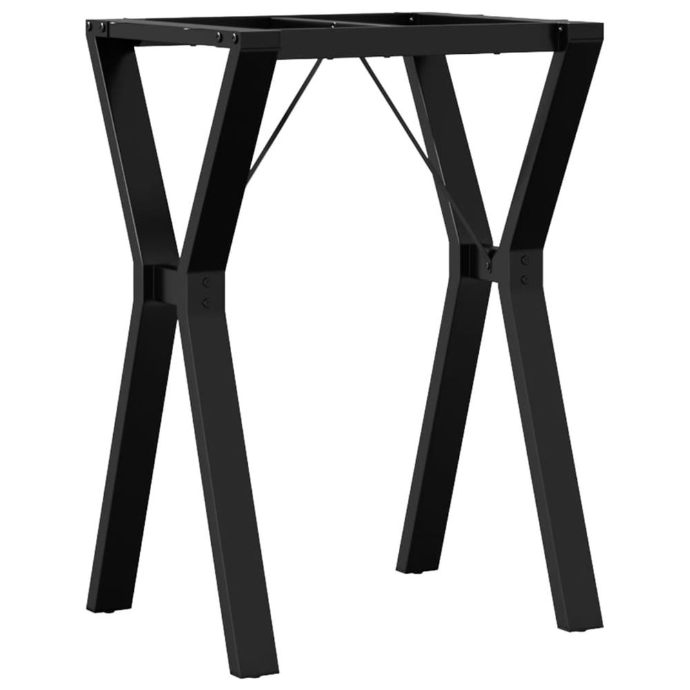 Pieds de table à manger cadre en y 50x40x73 cm acier