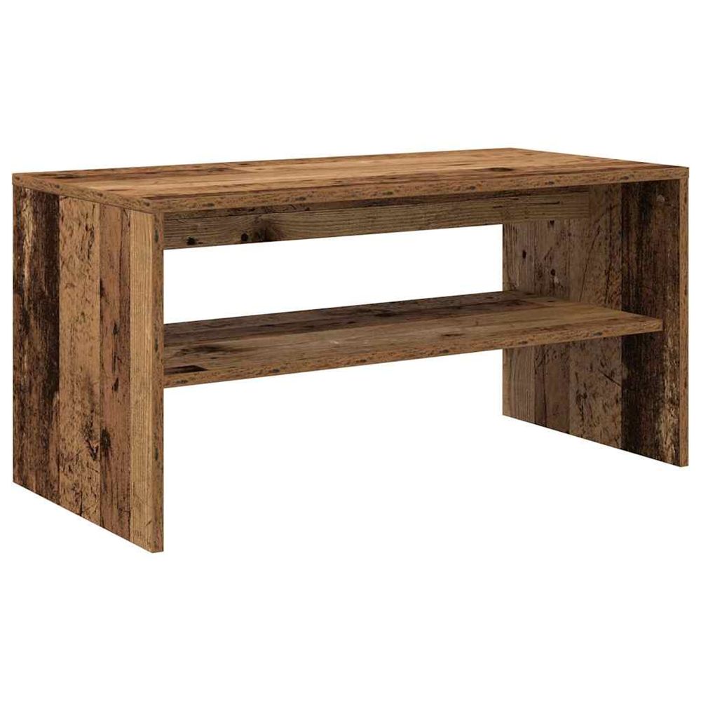 Meuble tv vieux bois 80x40x40 cm bois d'ingénierie