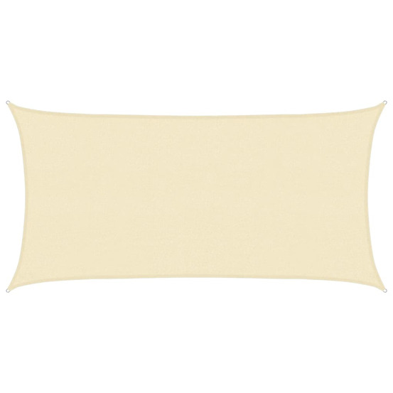 Voile d'ombrage 160 g/m² crème 2,5x4,5 m pehd