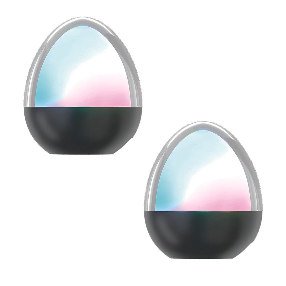 2 lampes de table sans fil ovie rgb h12cm