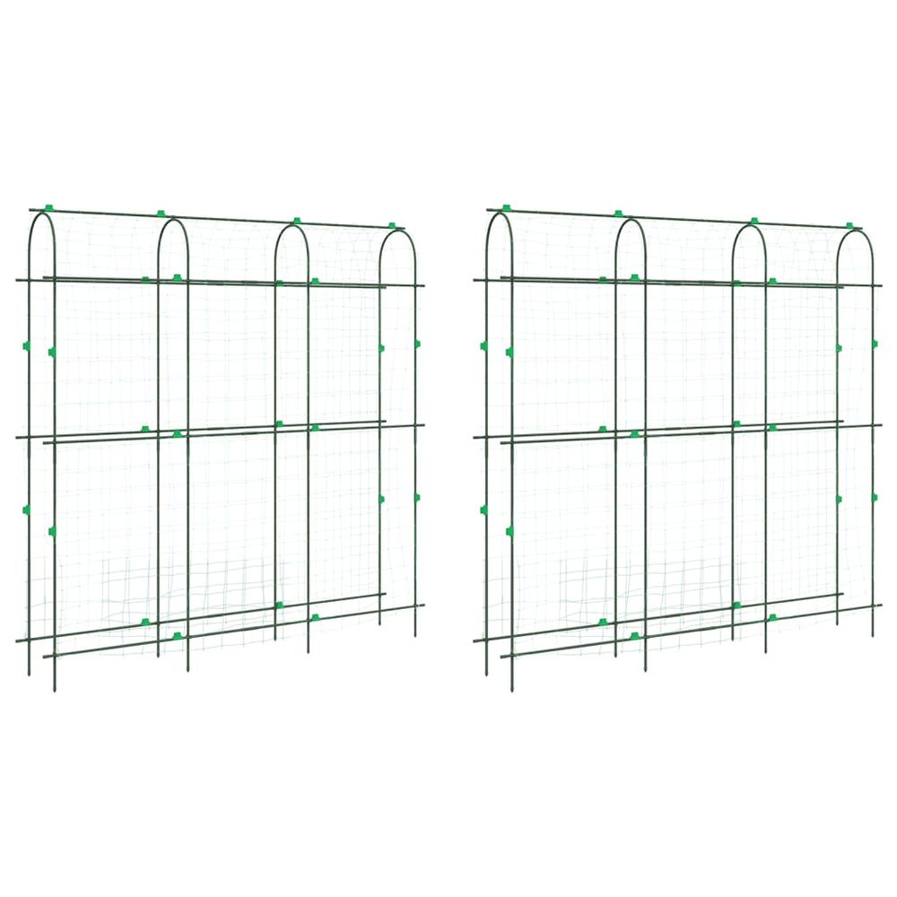 Treillis de jardin pour plantes grimpantes 2 pcs forme en u