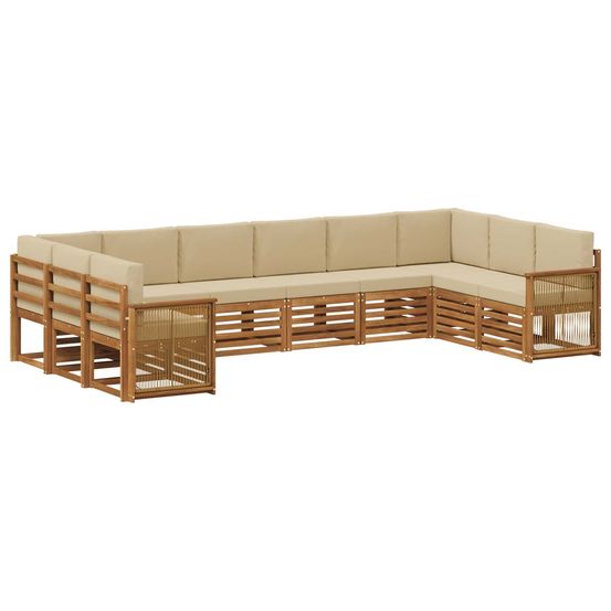 Ensemble de canapés d'extérieur 7 pc naturel