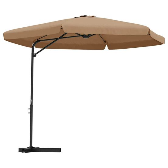 Parasol d'extérieur avec mât en acier