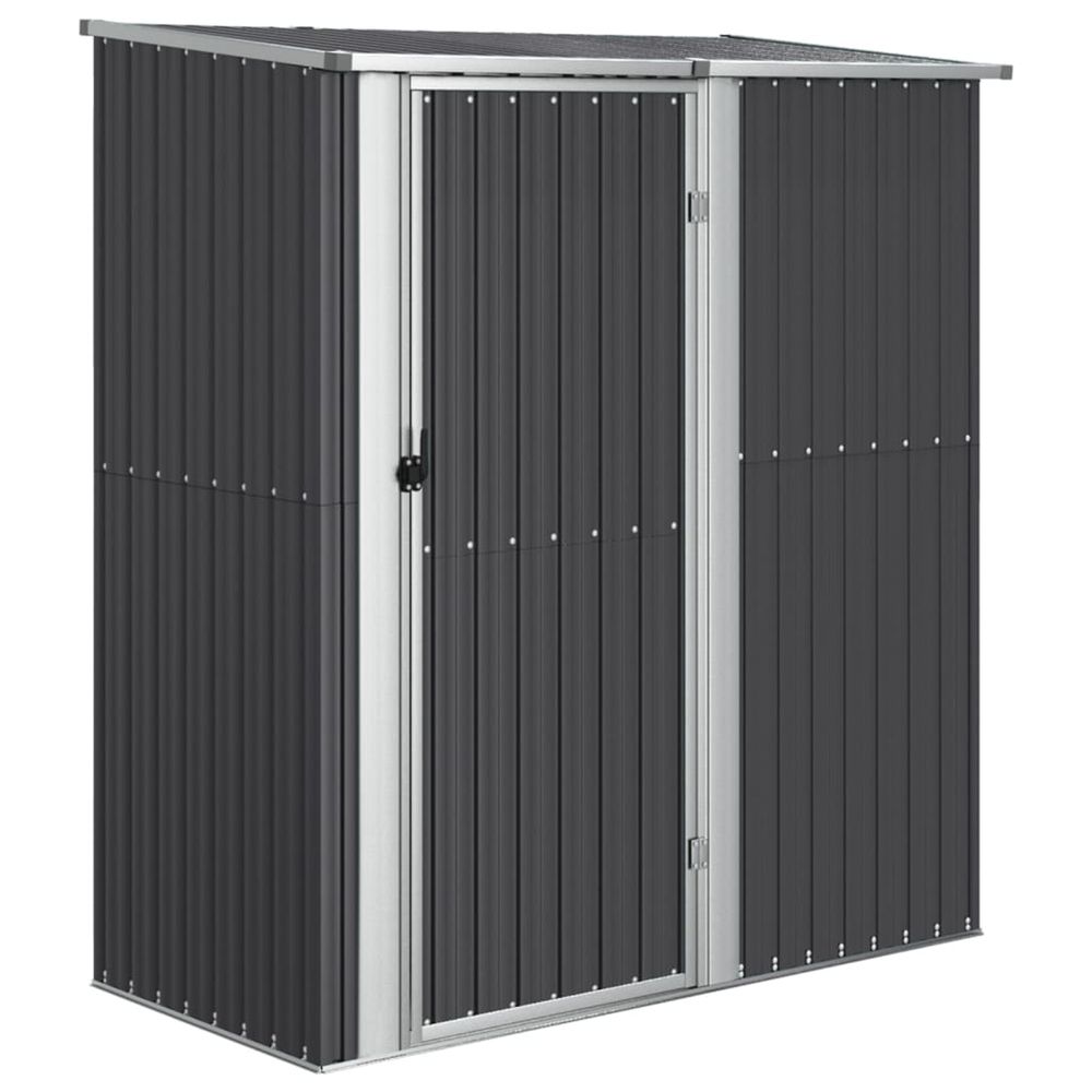 Abri de jardin anthracite 180,5x97x209,5 cm métal galvanisé