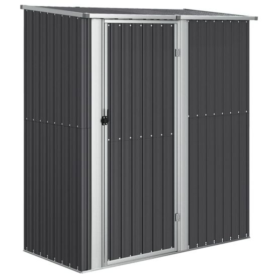 Abri de jardin anthracite 180,5x97x209,5 cm métal galvanisé
