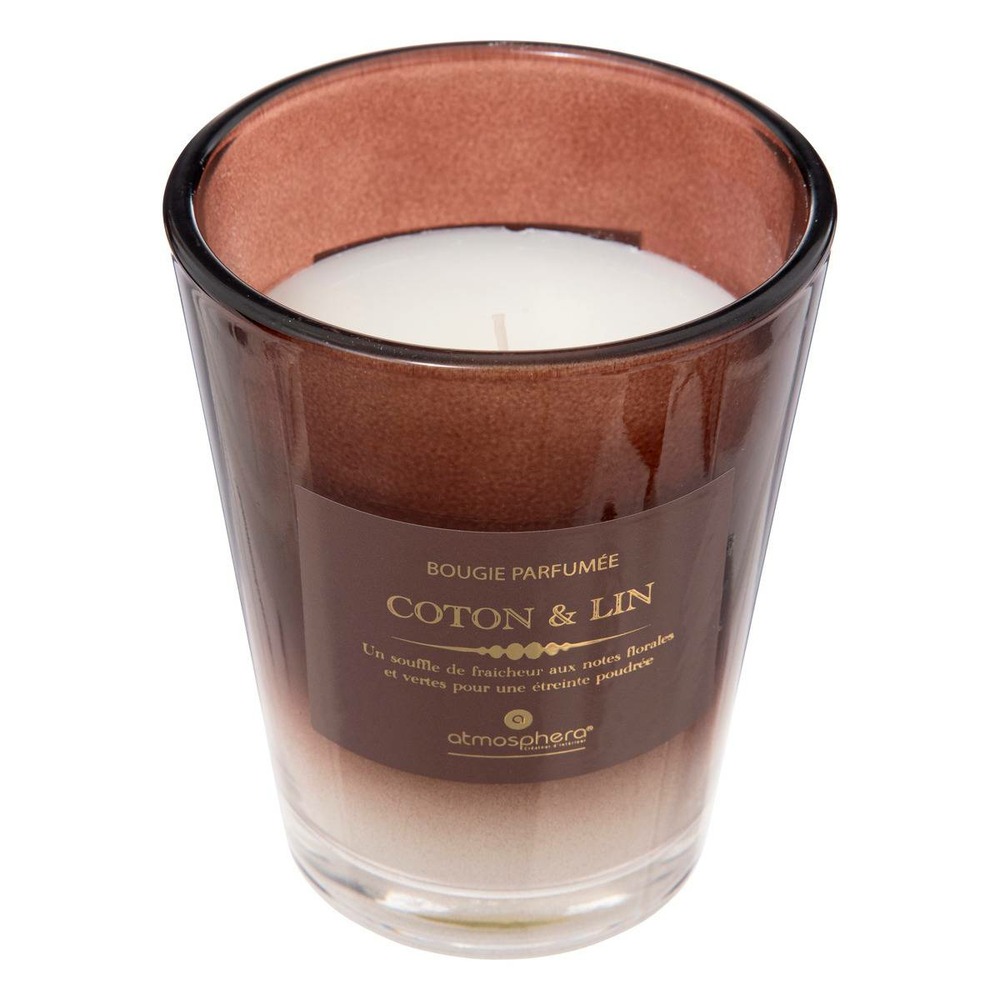 Bougie parfumée alma 270g pot verre coton