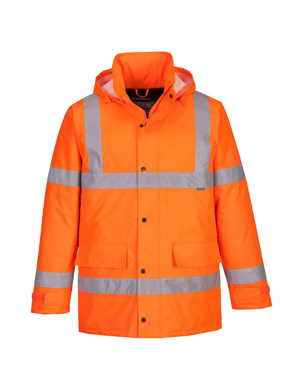 Parka hi-vis traffic couleur : orange taille xl - portwest