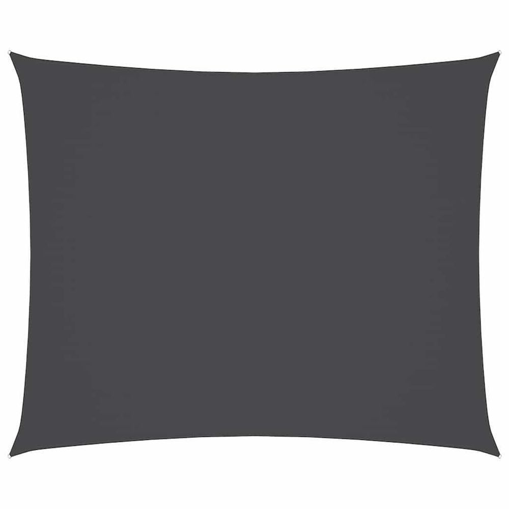 Voile de parasol tissu oxford rectangulaire 3x4 m anthracite