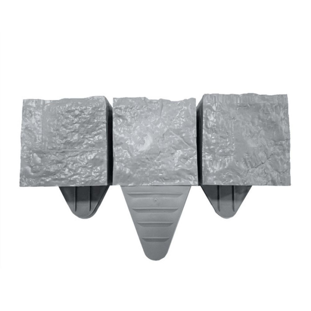 Bordure de jardin (30cm) aspect granit gris