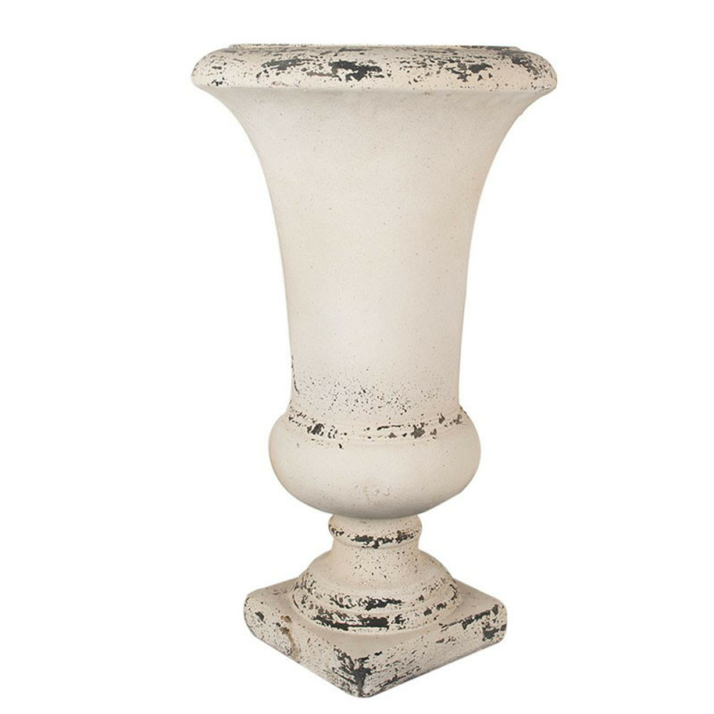 Pot beige céramique 34x34x62cm