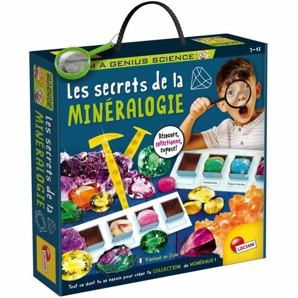 Kit scientifique i'm a genius les secrets de la minéalogie - minéraux authentiques