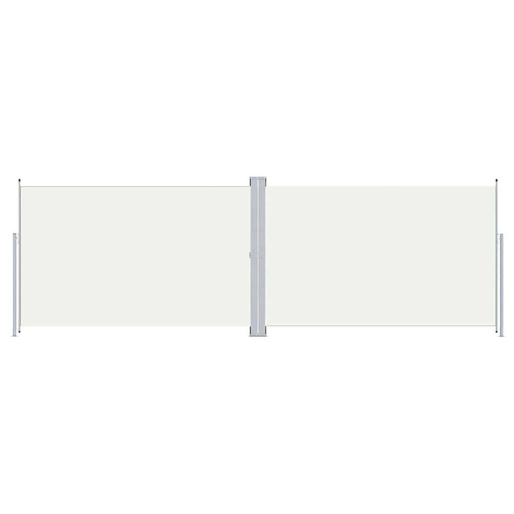 Auvent latéral rétractable crème 200x600 cm