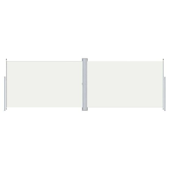 Auvent latéral rétractable crème 200x600 cm