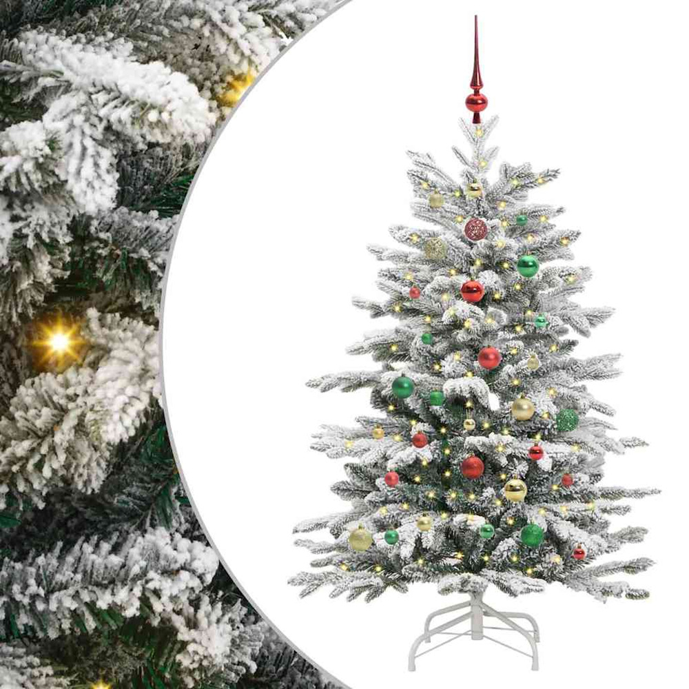 Sapin de noël artificiel à branches articulées blanc 150 cm