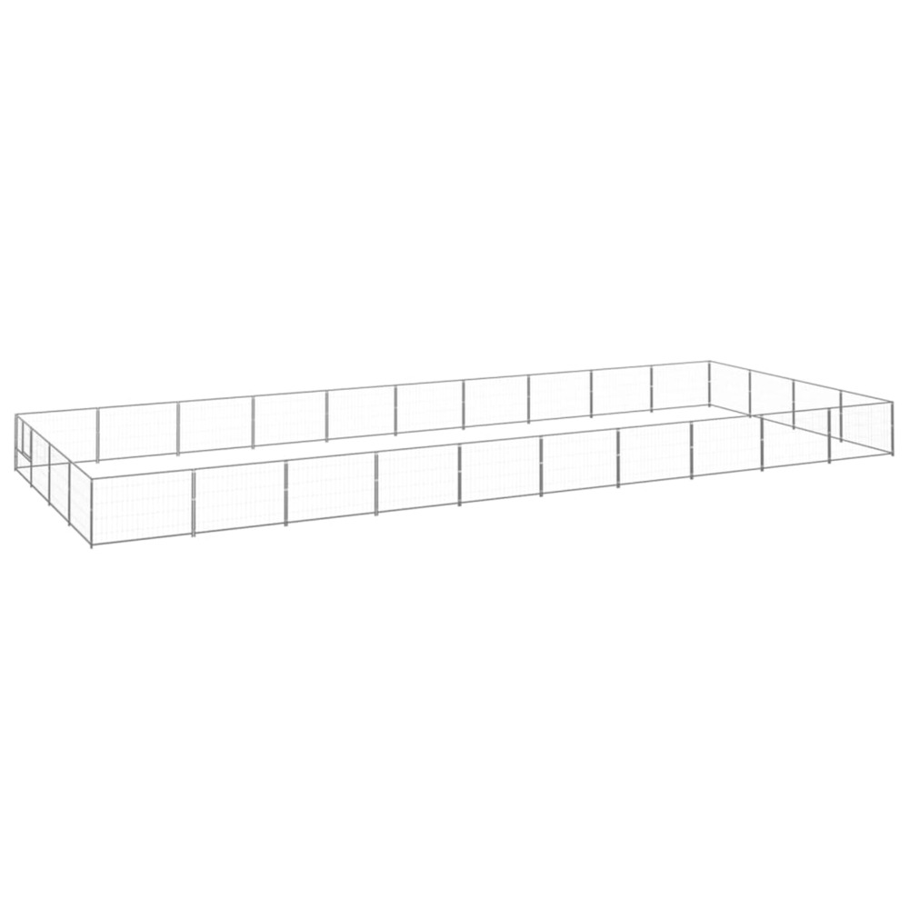 Chenil argenté 40 m² acier