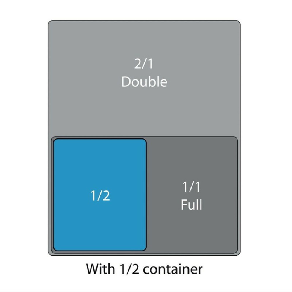 Plat blanc gn 1/2 whiteware 30 mm - olympia
