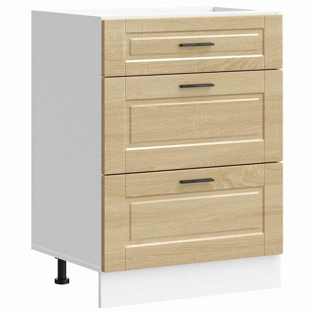 Armoire de cuisine porto chêne sonoma bois d'ingénierie