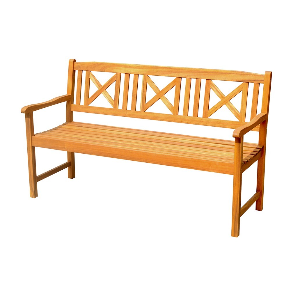 Banc de jardin tiago - 150 cm - bois dur d'acacia