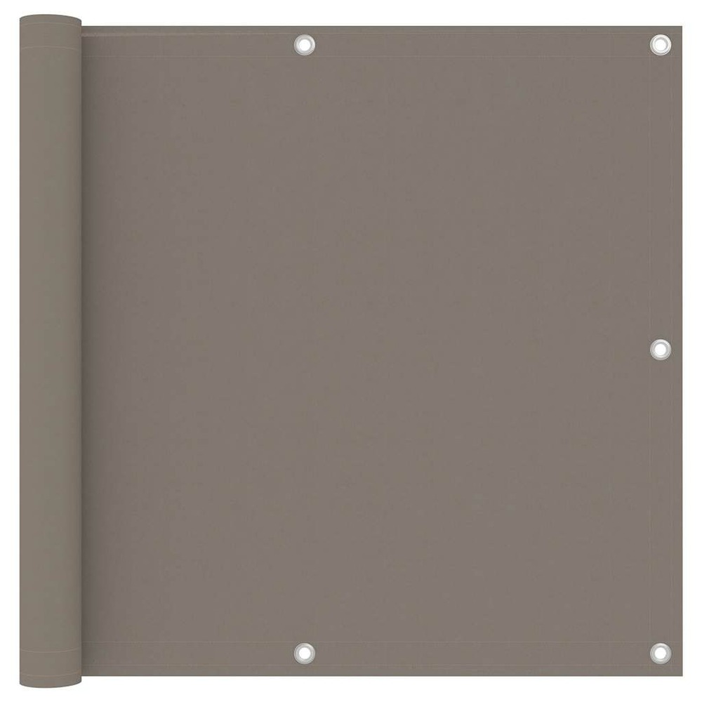 Écran de balcon taupe 90x300 cm tissu oxford