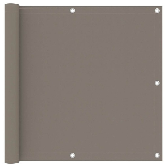 Écran de balcon taupe 90x300 cm tissu oxford