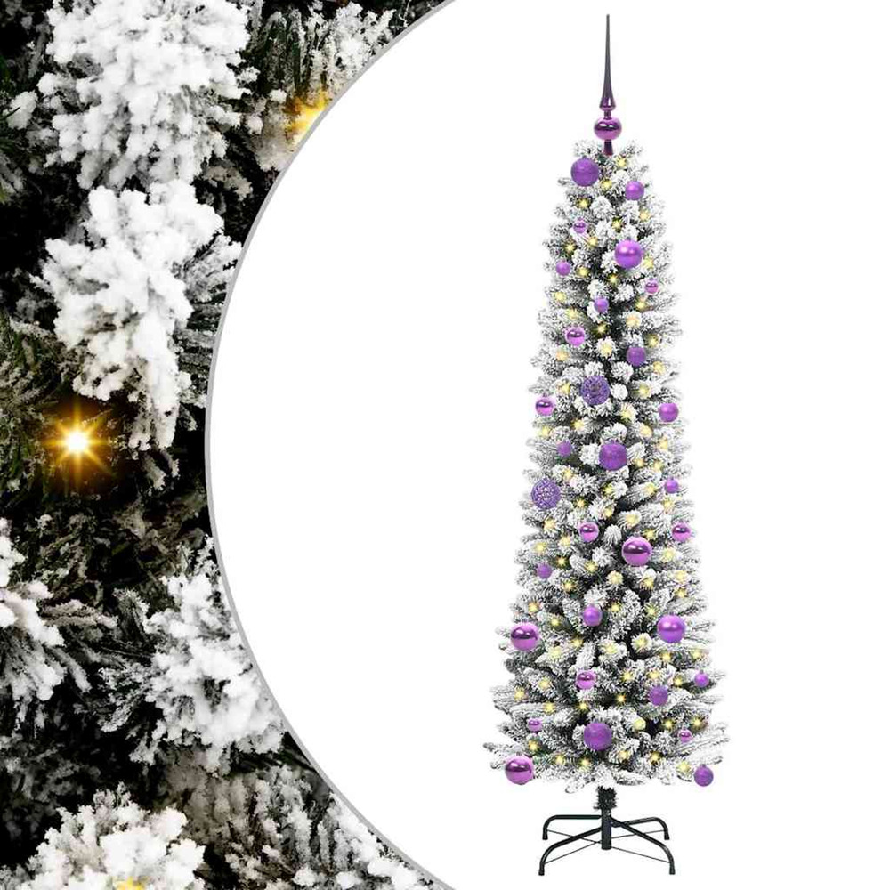 Sapin de noël artificiel blanc 150 cm pvc, métal et plastique