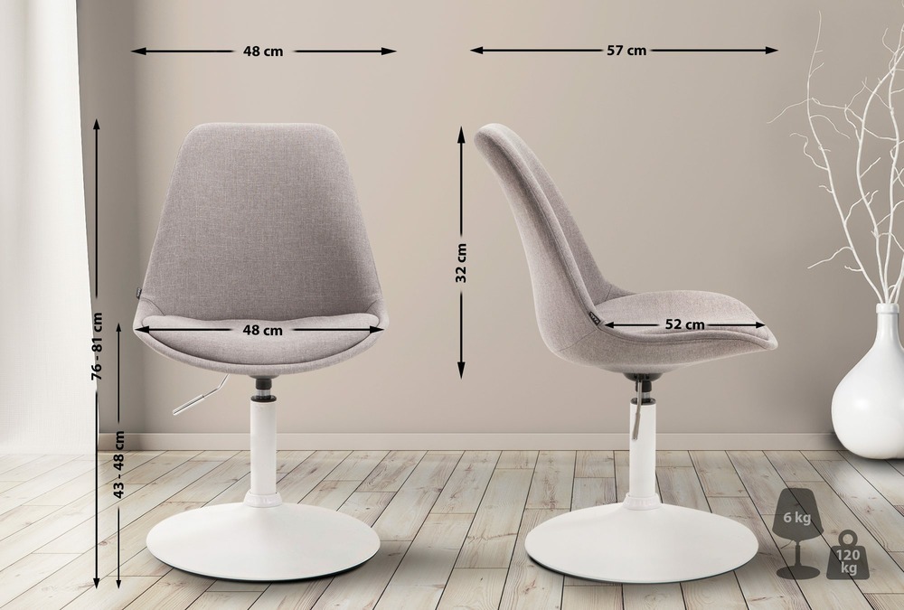 Chaise maverick w en tissu