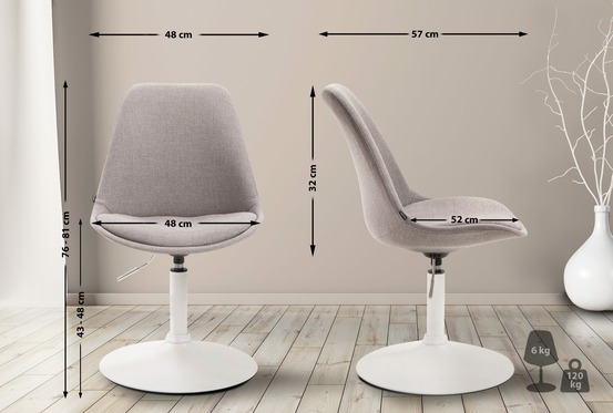 Chaise maverick w en tissu