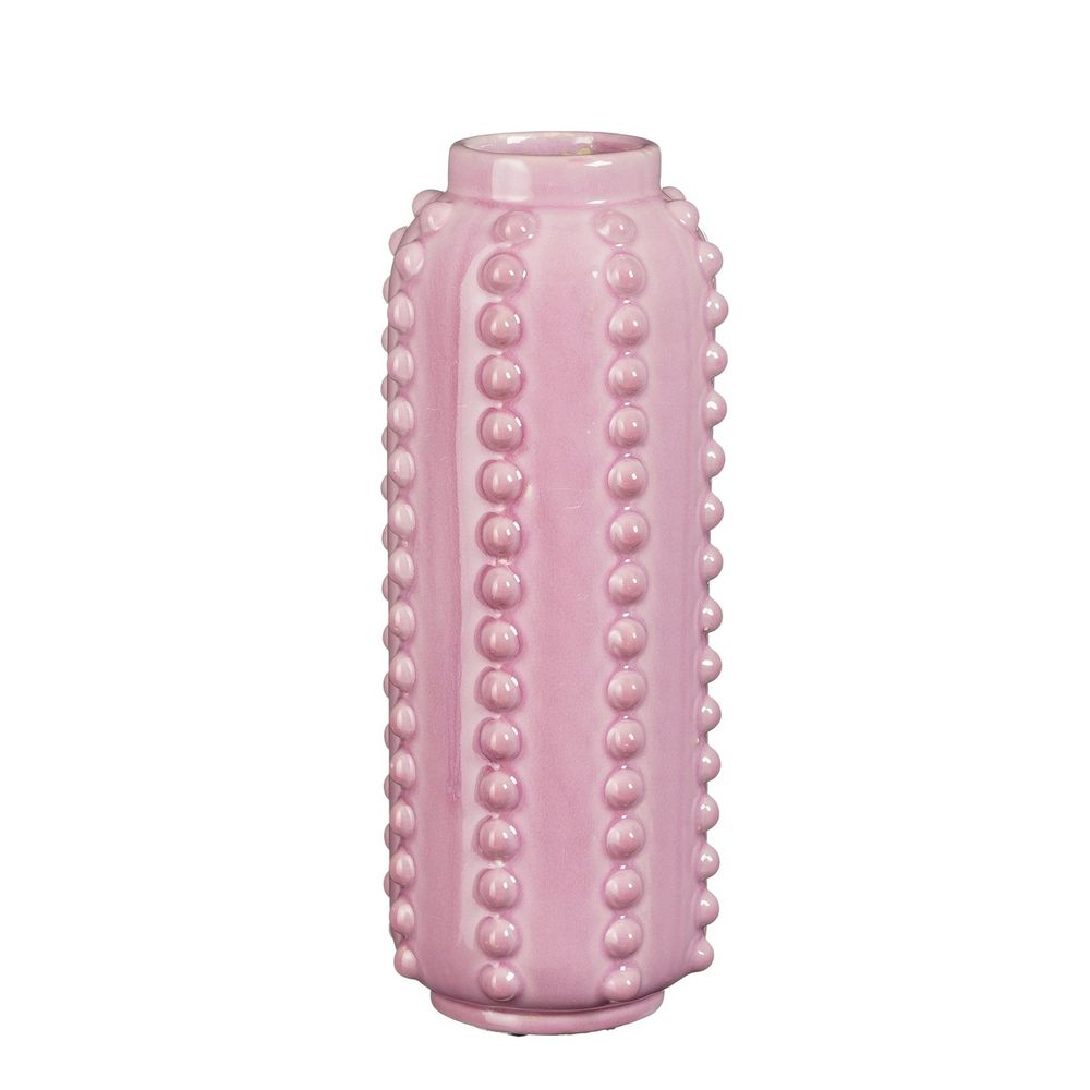 Vase boaz h30x11cm - rose