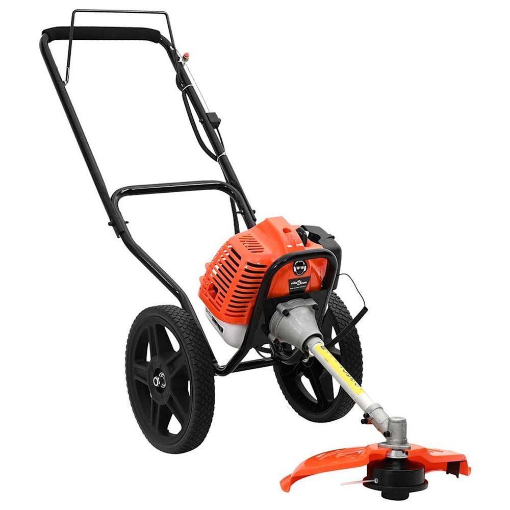 Débroussailleuse avec roues orange 52 cc 1,45 kw